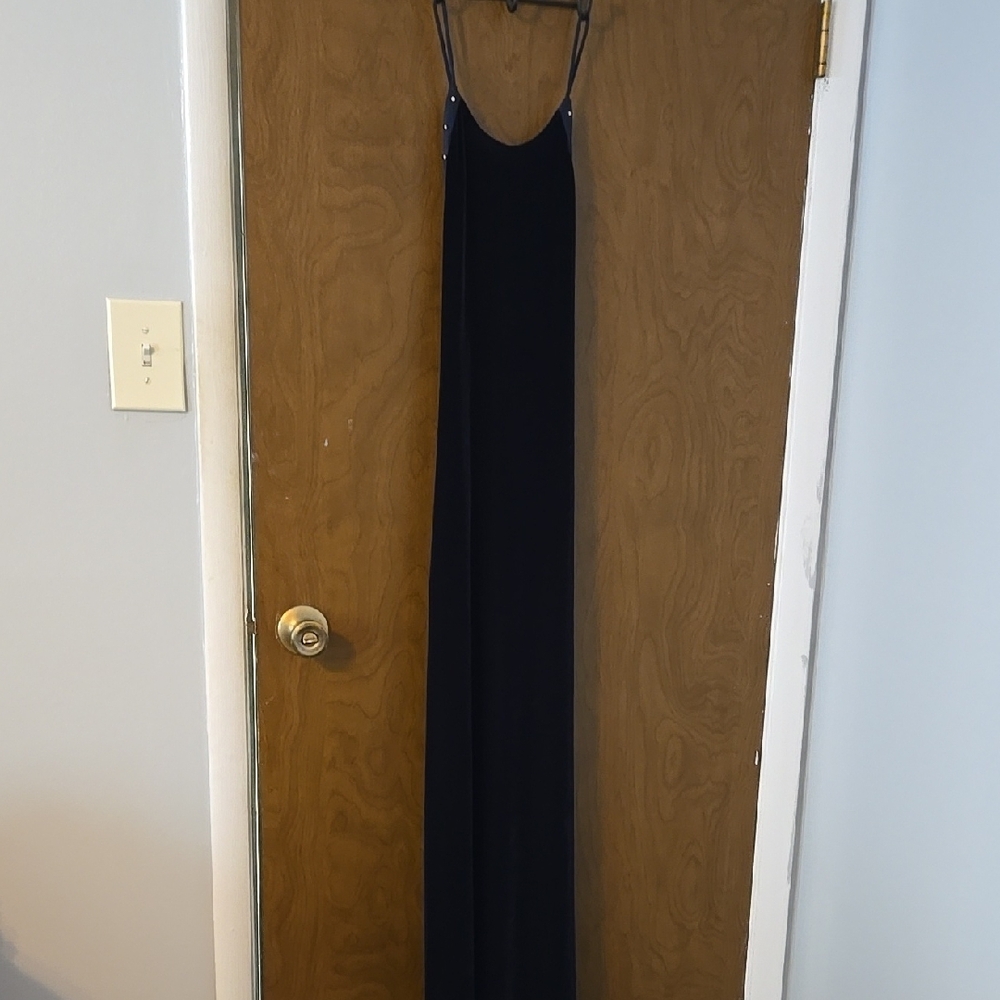 Black Spaghetti Strap Slip Maxi Dress